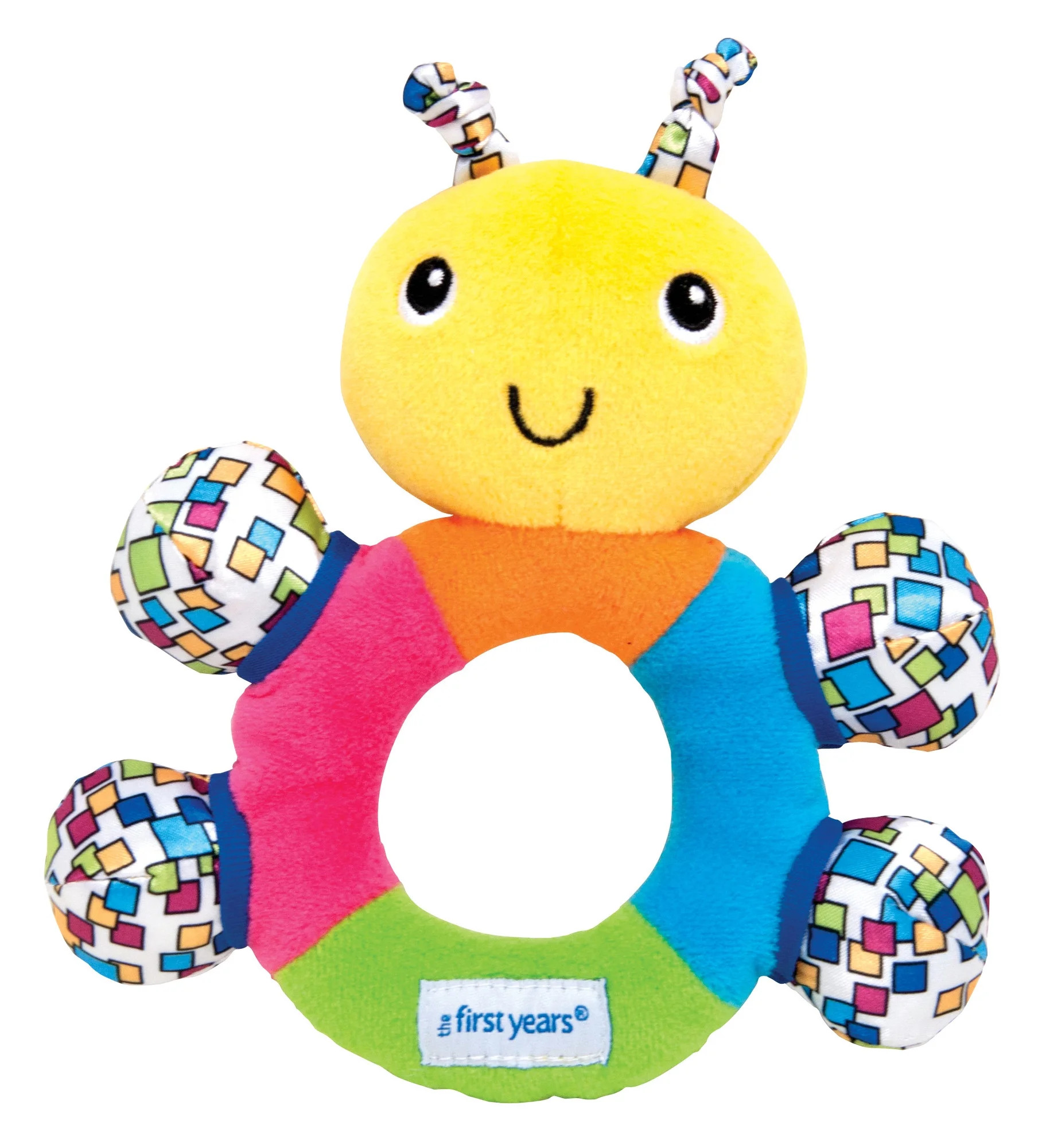The First Years My First Rattle, Baby Learning Toy With Soft Teething Surfaces & High Contrast Pa... | Walmart (US)
