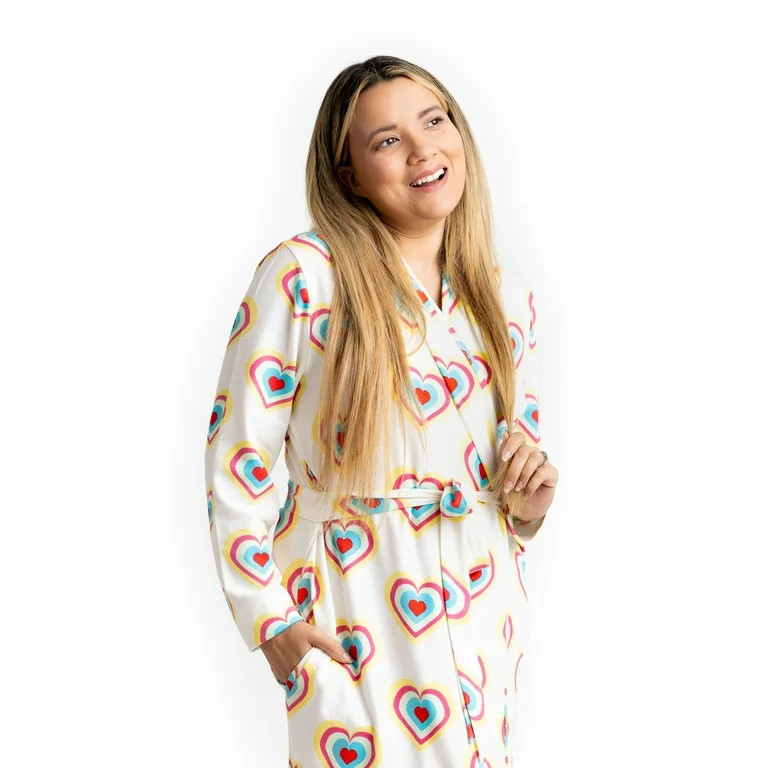 Paris Hilton x Monica + Andy Maternity Organic Cotton Lounge Robe, Sizes XS-XXL | Walmart (US)