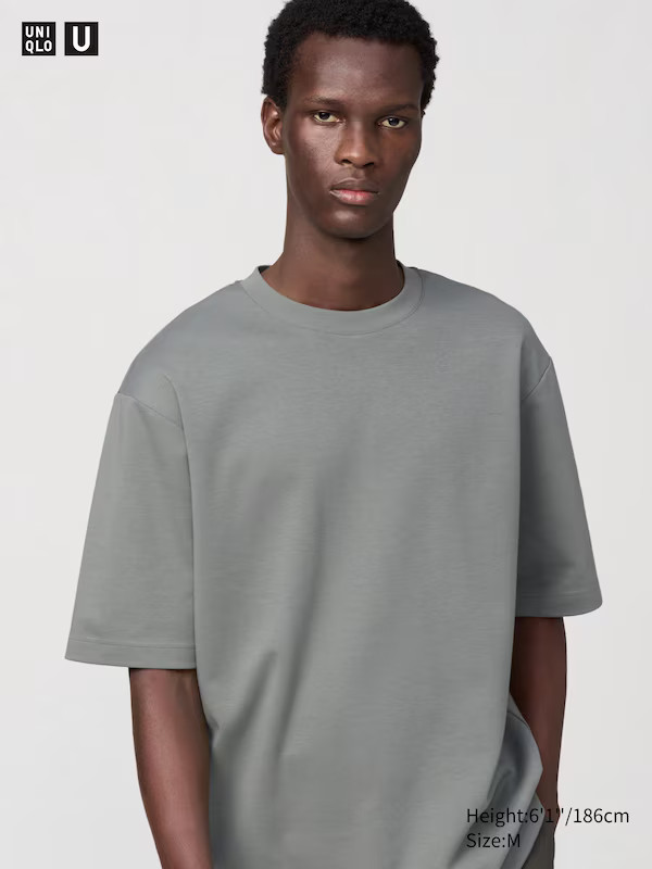 AIRism Cotton Oversized T-Shirt | Half-Sleeve | UNIQLO (US)