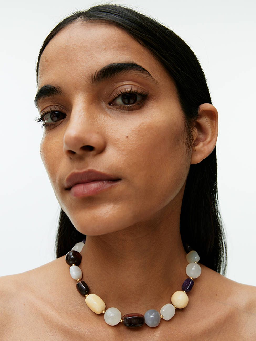 Halskette mit mehrfarbigen Steinen | ARKET (DE)