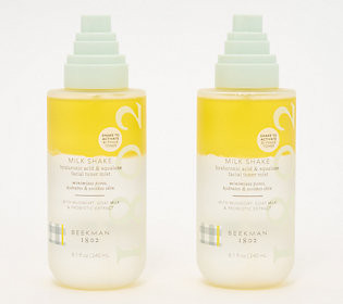 Beekman 1802 Milkshake Bi-Phase Moisturizing Toner Duo | QVC