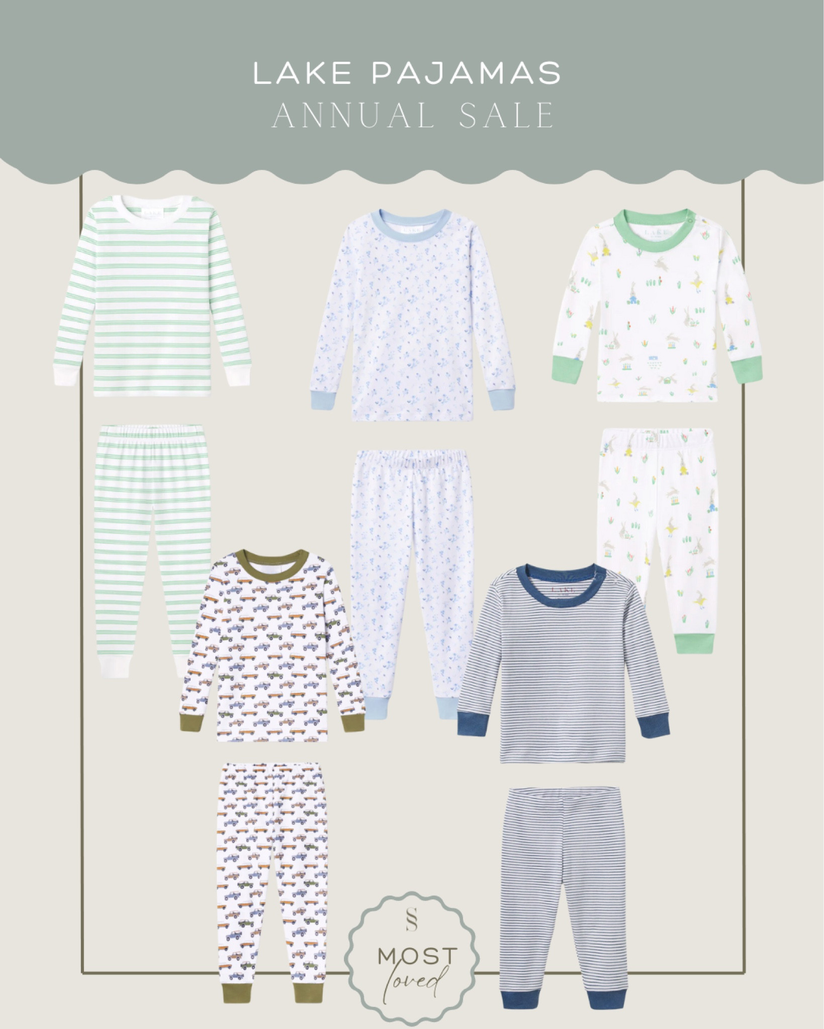 Our FAVORITE little pajamas! These styles and more on sale for a few days this week. Remember to size up for yourself and the littles. These run small and shrink a little when you wash & dry. Shop my @lakepajamas picks here! Sale ends 2/23 

#LTKSeasonal #LTKfindsunder50 #LTKSpringSale