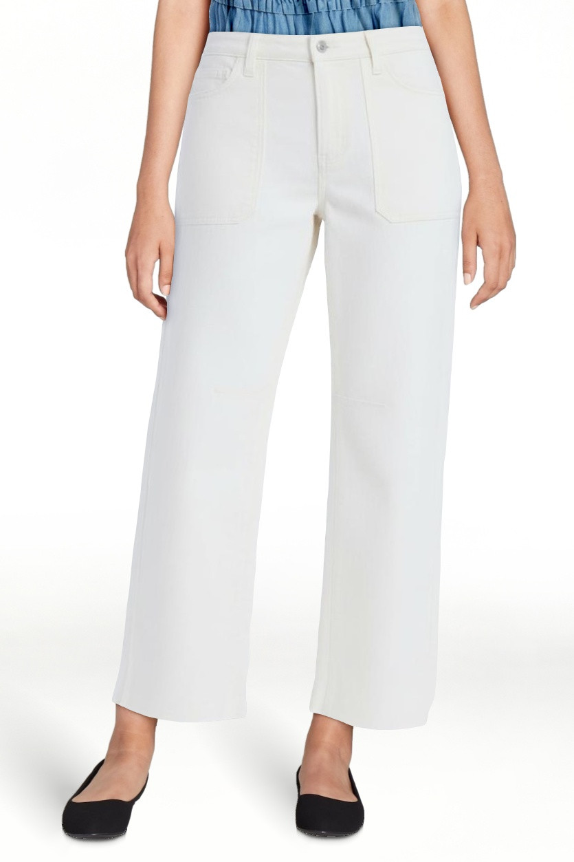 Free Assembly Women's Cropped Carpenter Barrel Jeans, 27" Inseam, Sizes 0-20 | Walmart (US)