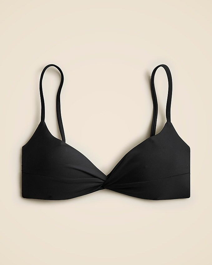 Strappy twist bikini top | J. Crew US