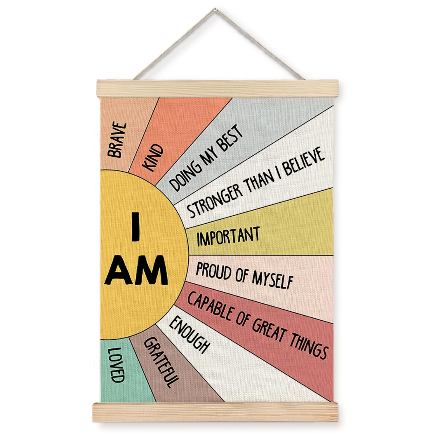 Supwhd Affirmation Wall Decor for Kids Boys Girls, I am Kind I am Brave Positive Affirmations Wal... | Amazon (US)