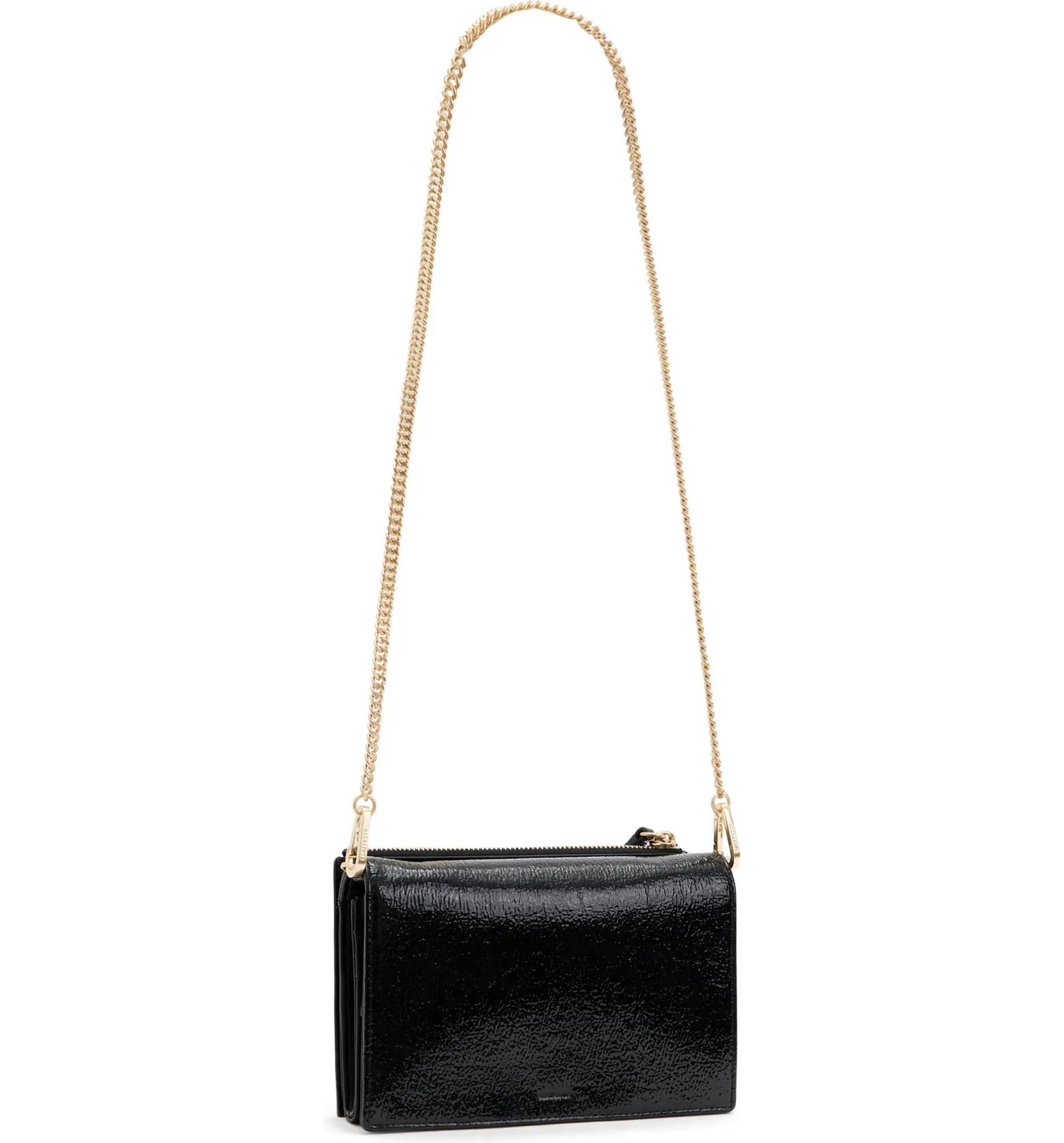 Fetch Crinkle Patent Leather Crossbody Bag | Nordstrom