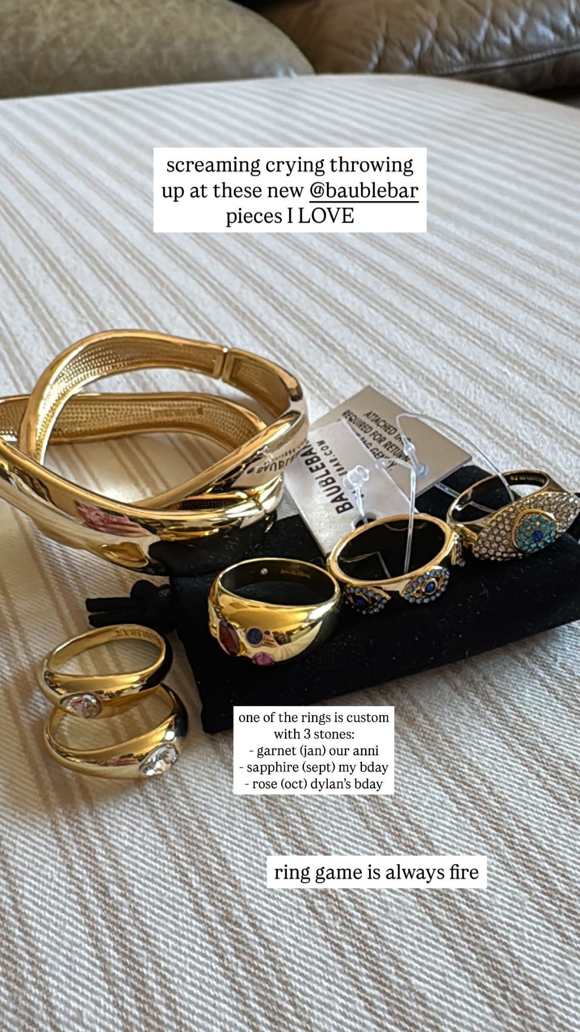 Cutest baublebar rings and bangles! They’re having a sale rn, everything is 25% off and custom is 20% off!

#LTKSaleAlert #LTKFindsUnder100 #LTKStyleTip