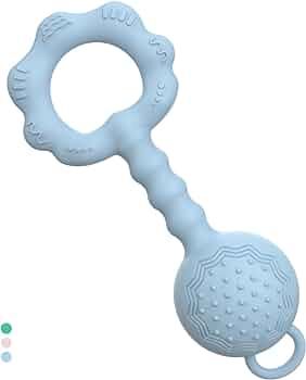ETETOO Sensory Teether Rattle for Teething Relief and Baby Entertainment - Teething Toys for Babi... | Amazon (US)