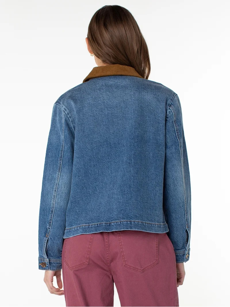 Celebrity Pink Women's and Women's Plus Boxy Barn Jacket, Sizes XS-4X | Walmart (US)