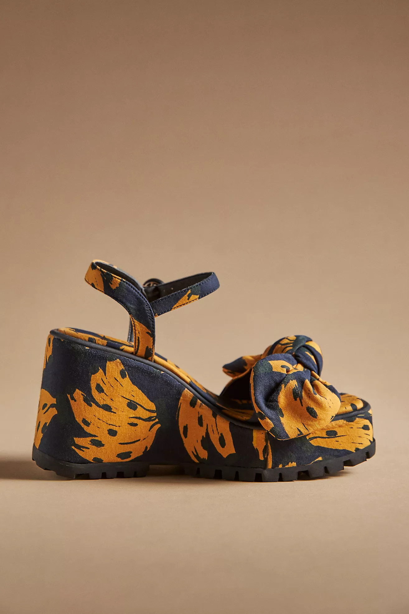 Farm Rio Caramel Bananas Knotted Platform Sandals | Anthropologie (US)