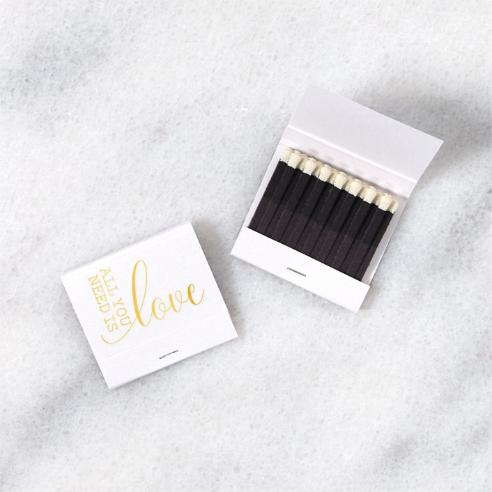 All You Need Is Love Matchbooks, Pack Of 8 Matchbooks And Matches | Minted