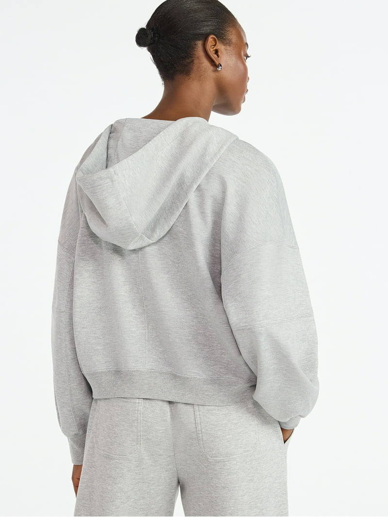 Scoop Women's and Women's Plus New Scubaknit Barrel Hoodie, Sizes XS-4X | Walmart (US)