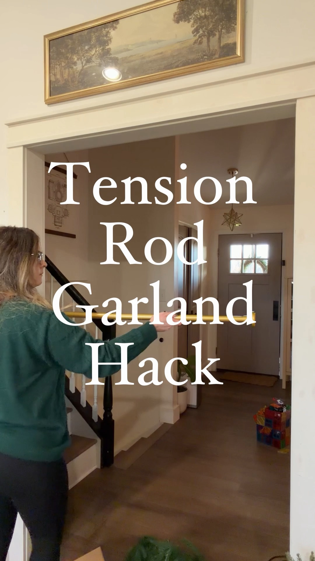 Tension rod/Christmas Garland hack🎄Linking everything I used, I’ll probably still add a few bows but it’s already so cute!

#LTKHome #LTKSeasonal