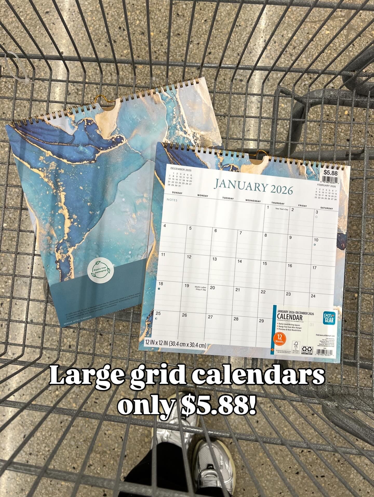 Walmart has the prettiest new calendars at a great piece! Click through to see all the styles. #walmarthome office organization new year 

#LTKHome