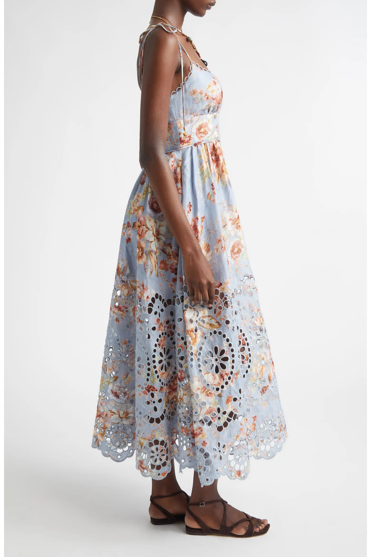 Awaken Picnic Eyelet Embroidered Linen Sundress (Women) | Nordstrom | Nordstrom