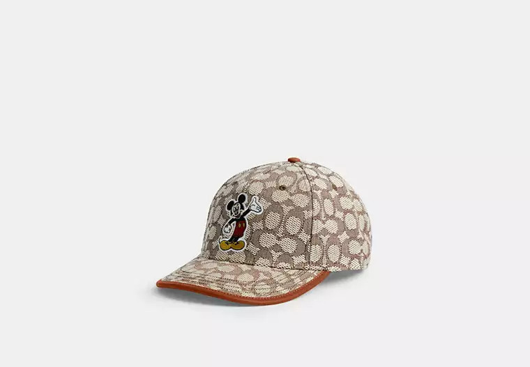 Disney X Coach Signature Baseball Hat With Mickey Mouse | Coach (US)
