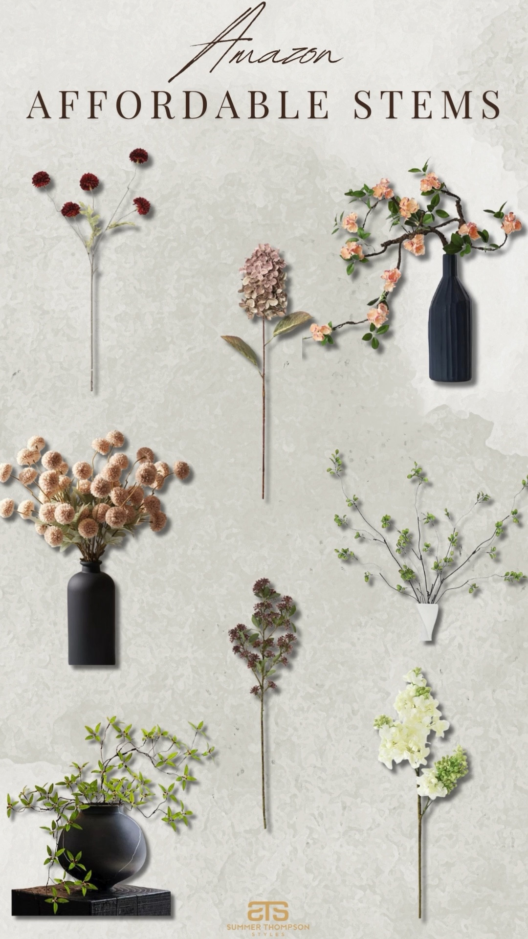 The best affordable stems from Amazon! 

Faux stems. Flowers. Trending. Best sellers. Viral. Affordable. Best sellers. Home accents. Home refresh  

#LTKHome #LTKSeasonal #LTKFindsUnder100