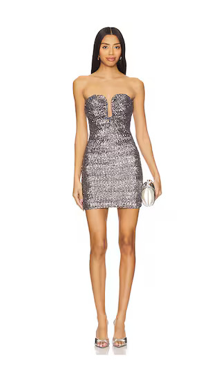 Arista Dress in Silver | Revolve Clothing (Global)
