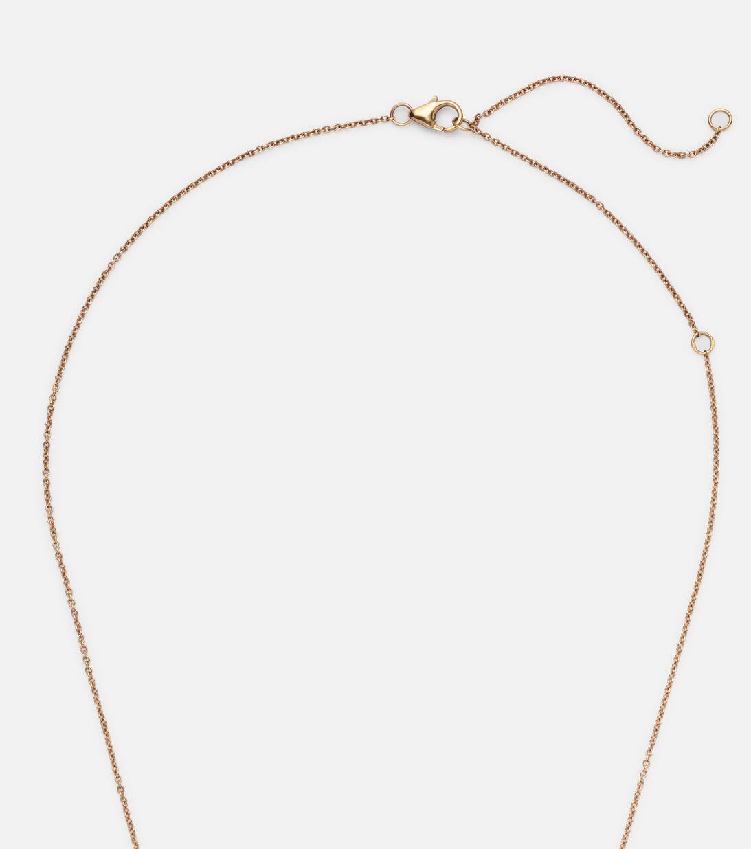 Medaille 9kt white and yellow gold necklace with diamonds | Mytheresa (UK)
