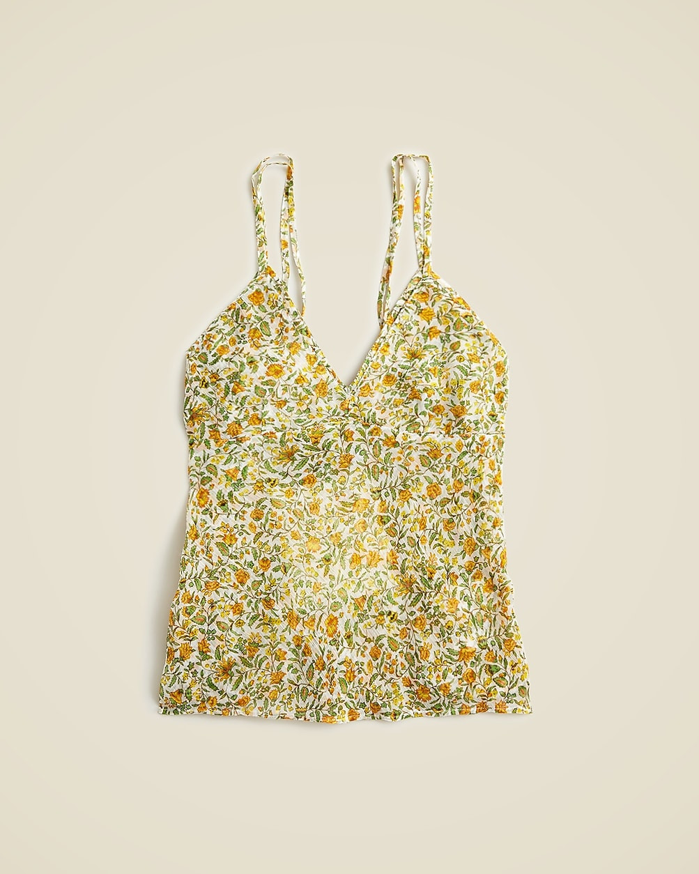 Crinkle chiffon camisole top in floral vines | J. Crew US