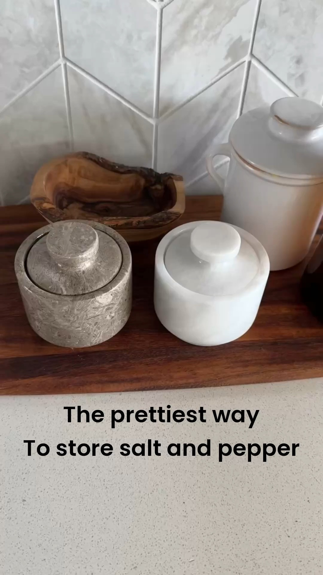 I love keeping my favorite seasonings within easy reach, and this marble salt cellar is as beautiful as it is practical. It's one of those everyday kitchen pieces that makes cooking feel a little more special.

#kitchenessentials #cookware #countertopdecor #homecooking #kitchendecor

#LTKdayinmylife #LTKSaleAlert #LTKfoodie