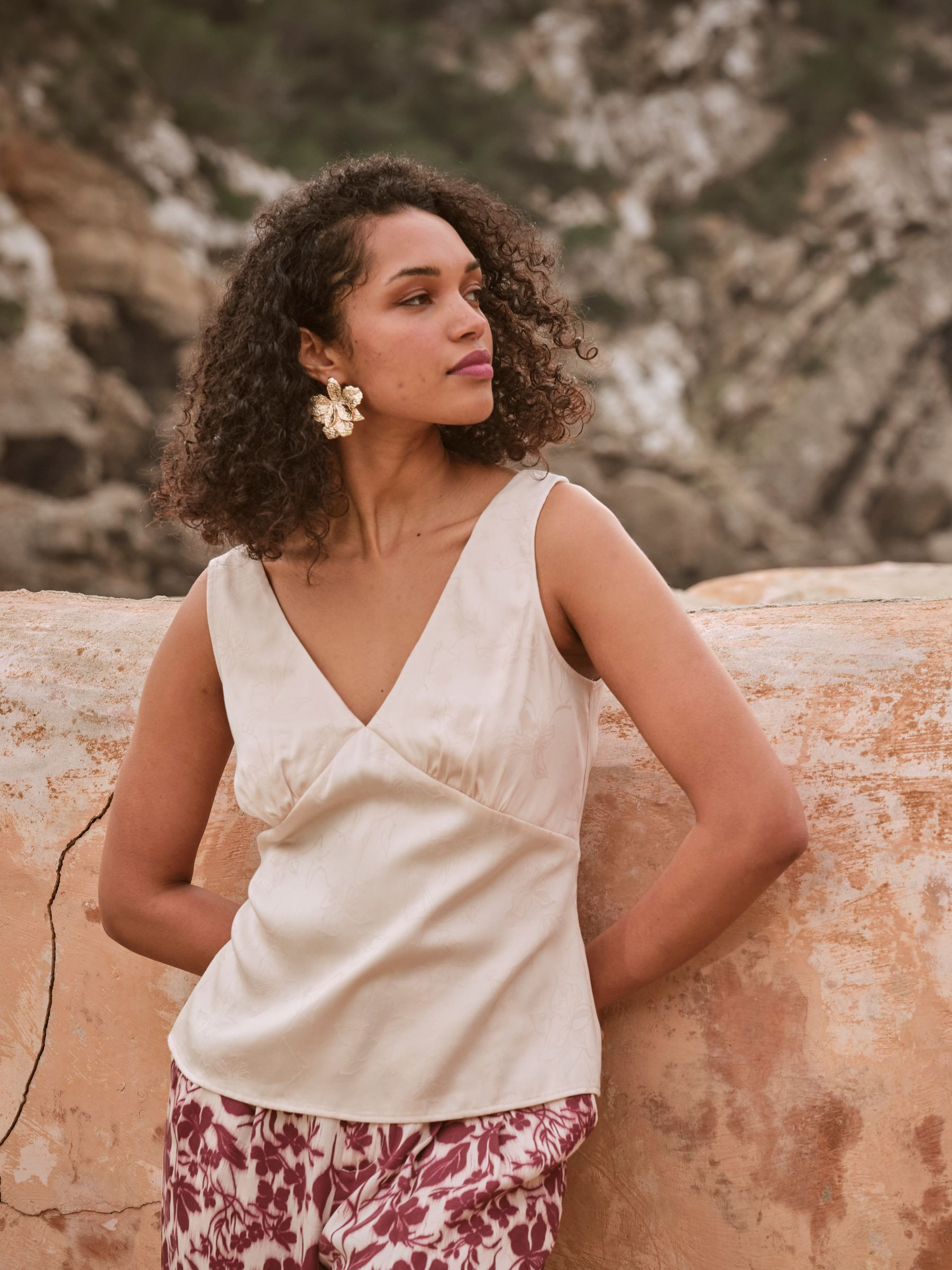 Cordelia Ivory Camisole | FatFace | Fat Face