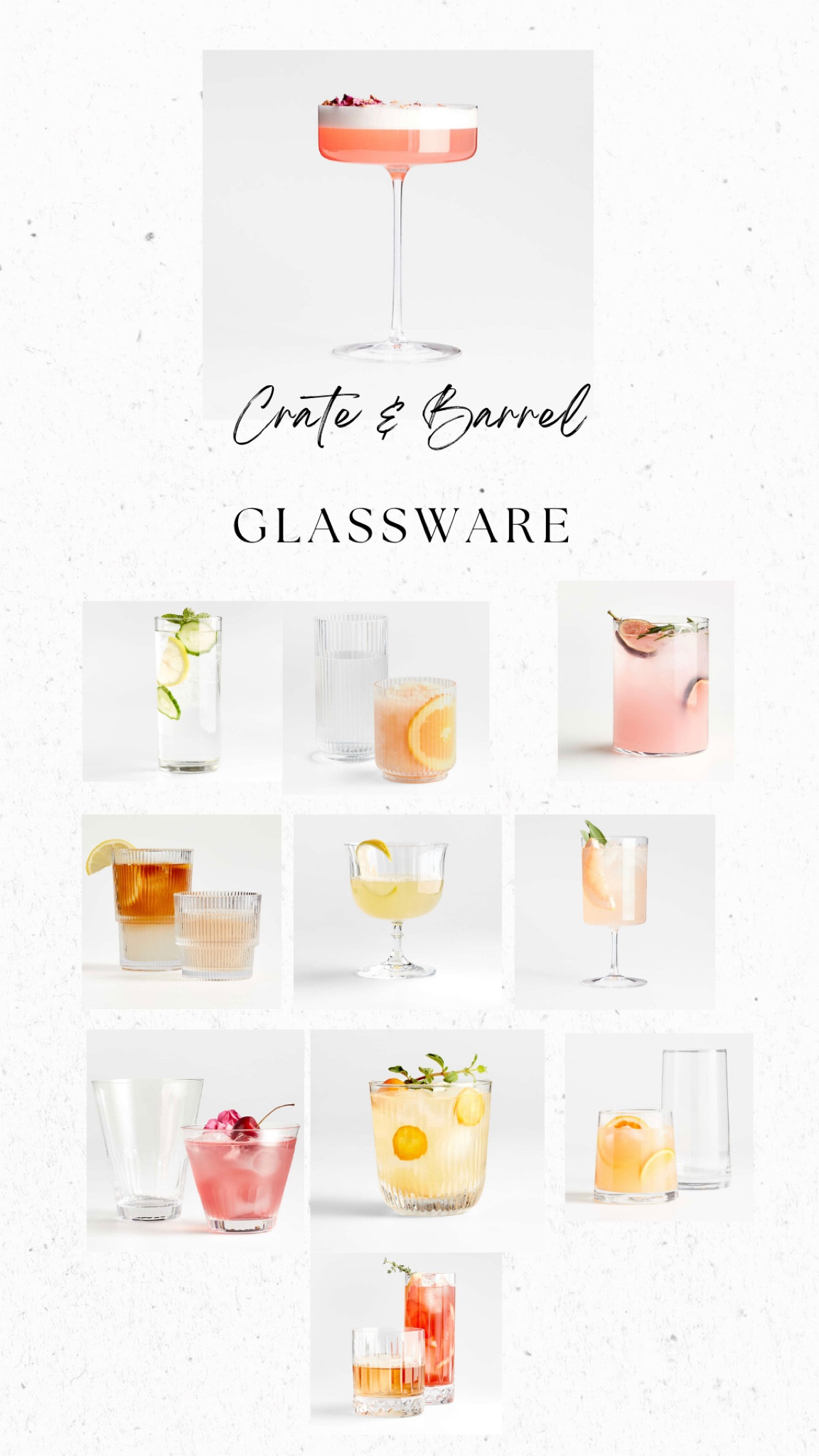 Crate & Barrel: G L A S S W A R E

#LTKwedding #LTKhome #LTKFind