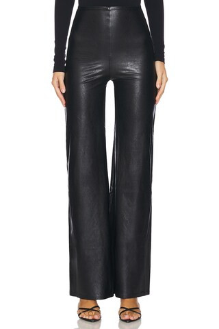 Commando Faux Leather Wide Leg Pant in Black from Revolve.com | Revolve Clothing (Global)