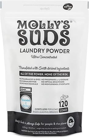 Molly's Suds Unscented Laundry Detergent Powder | Natural Laundry Detergent for Sensitive Skin | ... | Amazon (US)