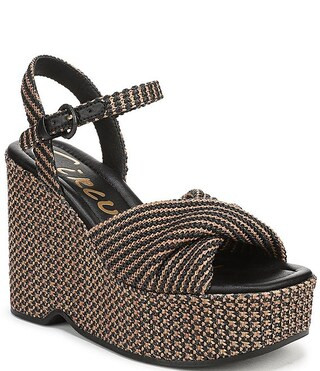 Circus NY by Sam Edelman Joanne Twist Raffia Ankle Strap Platform Wedge Sandals | Dillard's