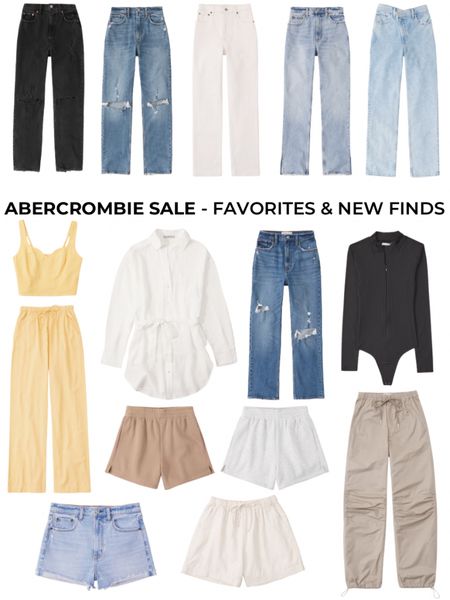 A few of my favorite Abercrombie pieces and new favorite finds are all ON SALE! Use code DENIMAF for an extra 15% off ON TOP OF sale prices!!!!! 

#jeans 

#LTKFind #LTKunder50 #LTKSale
