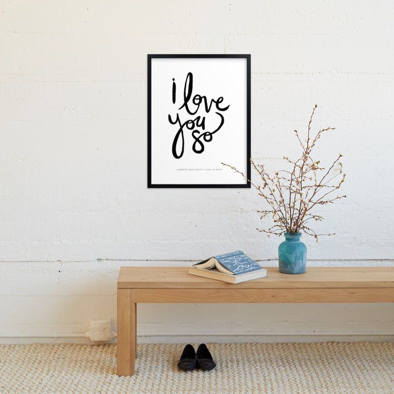 "I Love You So" - Children's Custom Art Print by Kelly Ventura. | Minted