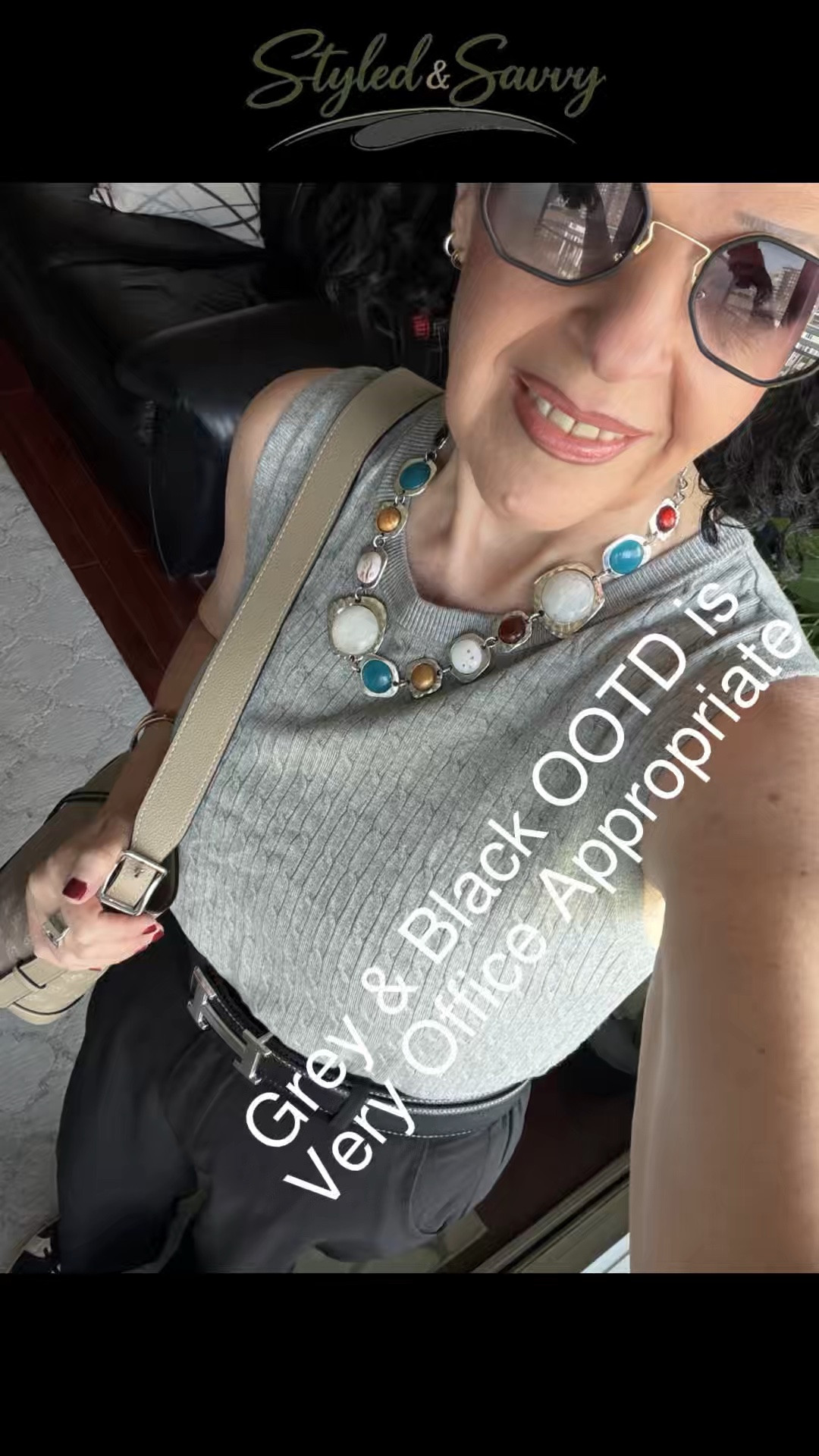 Grey & Black Office Appropriate OOTD

#LTKcanada #LTKstyletip #LTKover50style