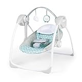 Ity by Ingenuity Swingity Swing Easy-Fold Portable Baby Swing, Goji, Blue | Amazon (US)