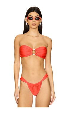 Kulani Kinis Strapless Bandeau Top in Neon Rose from Revolve.com | Revolve Clothing (Global)