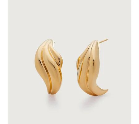 Swirl Bold Stud Earrings | Monica Vinader (Global)