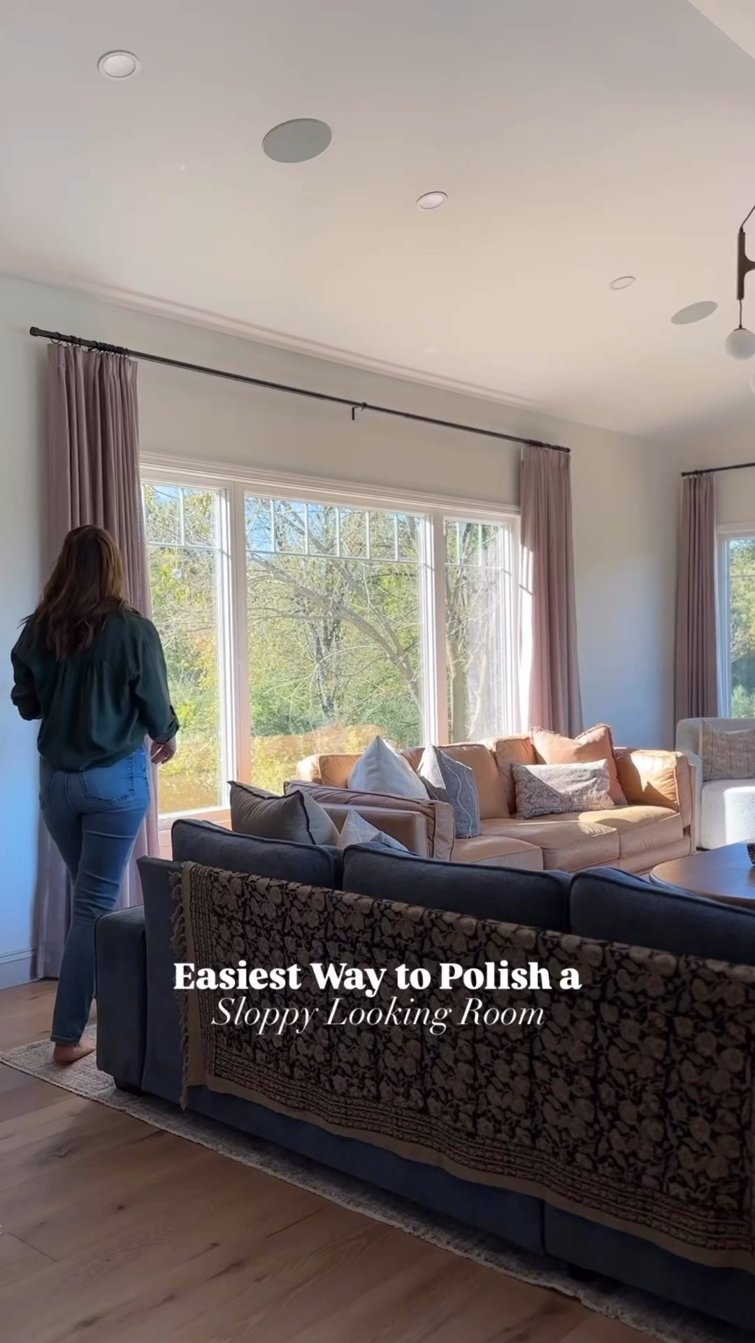 Custom curtains can make a room look polished so quickly. If custom isn’t in your budget, make sure to place your rod at the height where the drapes just dust the floor, or are floating by 1/2 an inch. I’ve linked some of my favorite curtains for you in both custom curtains and affordable premade options. Use hem tape to shorten too-long curtains you already have too!

#LTKHome #LTKFindsUnder50 #LTKFindsUnder100