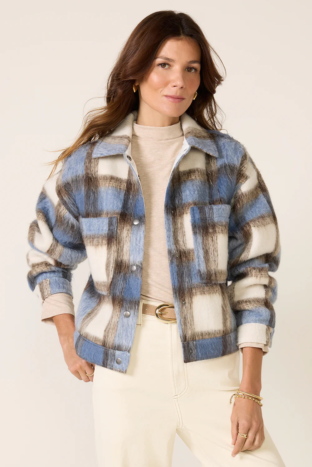 Marguerite Plaid Jacket | Evereve