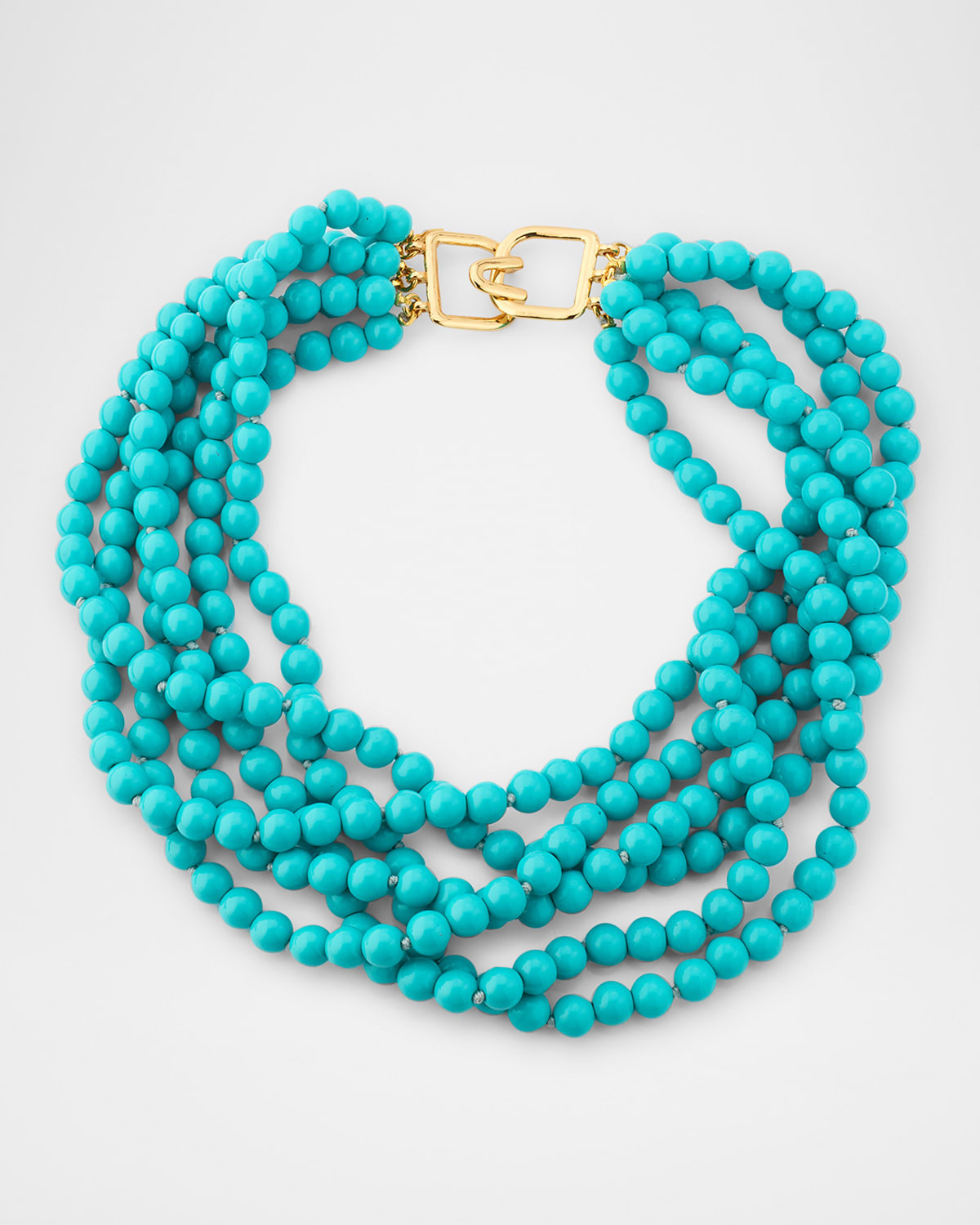 Six Row Turquoise Bead Necklace | Neiman Marcus
