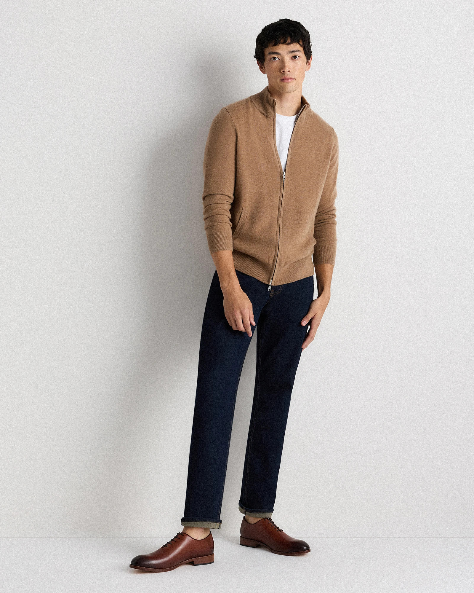 Calfskin Leather Plain Toe Oxford | Quince