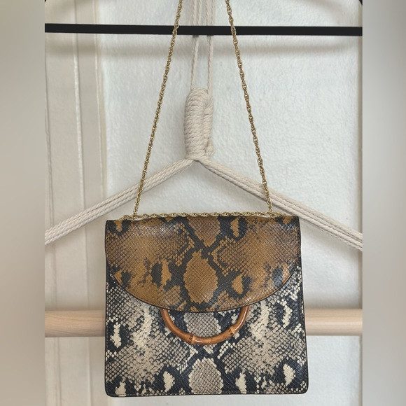 Loeffler Randall Marla Square Snakeskin handbag | Poshmark