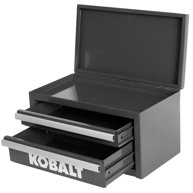 Kobalt Portable Mini Toolbox 10.83-in W x 5.91-in H x 5.91-in D 2 -Drawer Black Steel Tool Box Lo... | Lowe's
