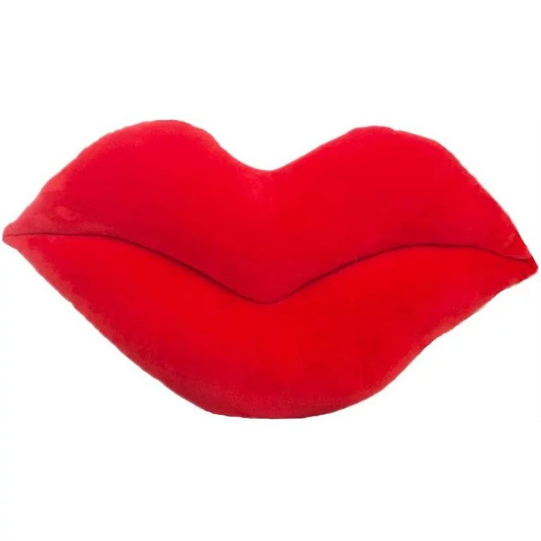 Ukeler Hot Pink 1 Lip Shape Throw Pillows Cushion Girls Toy ,Gift Soft Velvet Decorative Reversib... | Walmart (US)