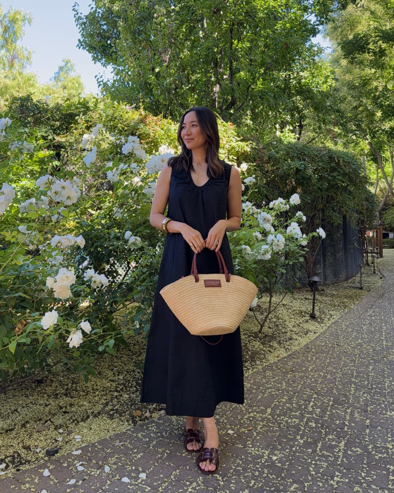 Easy summer maxi dress - under $50 Amazon find

Wearing small - not a poofy cotton & not low cut like the model pics. I think the darker colors work best for this style
