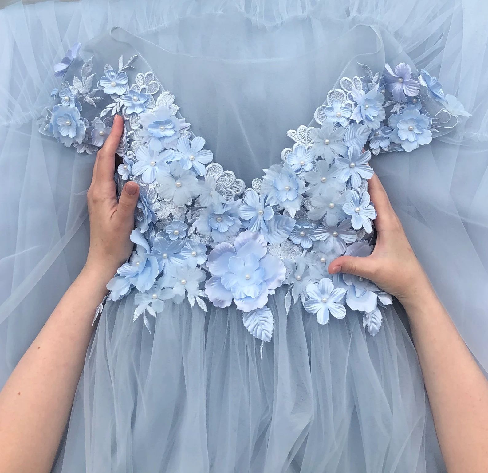 Maternity Dress For Photo Shoot Dusty Blue Wedding Dress Baby | Etsy | Etsy (US)