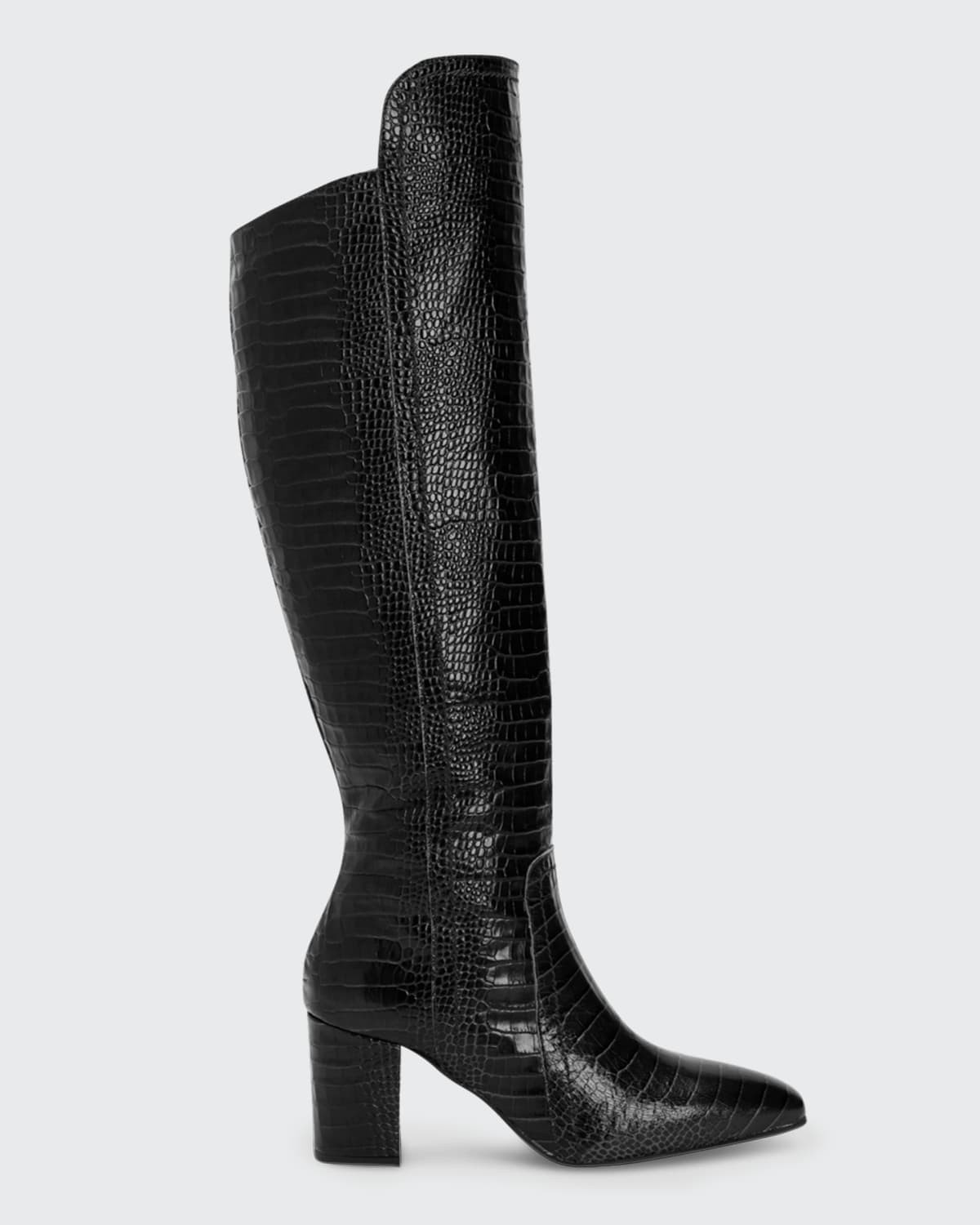 70mm Florina Mock-Croc Over-the-Knee Boots | Bergdorf Goodman