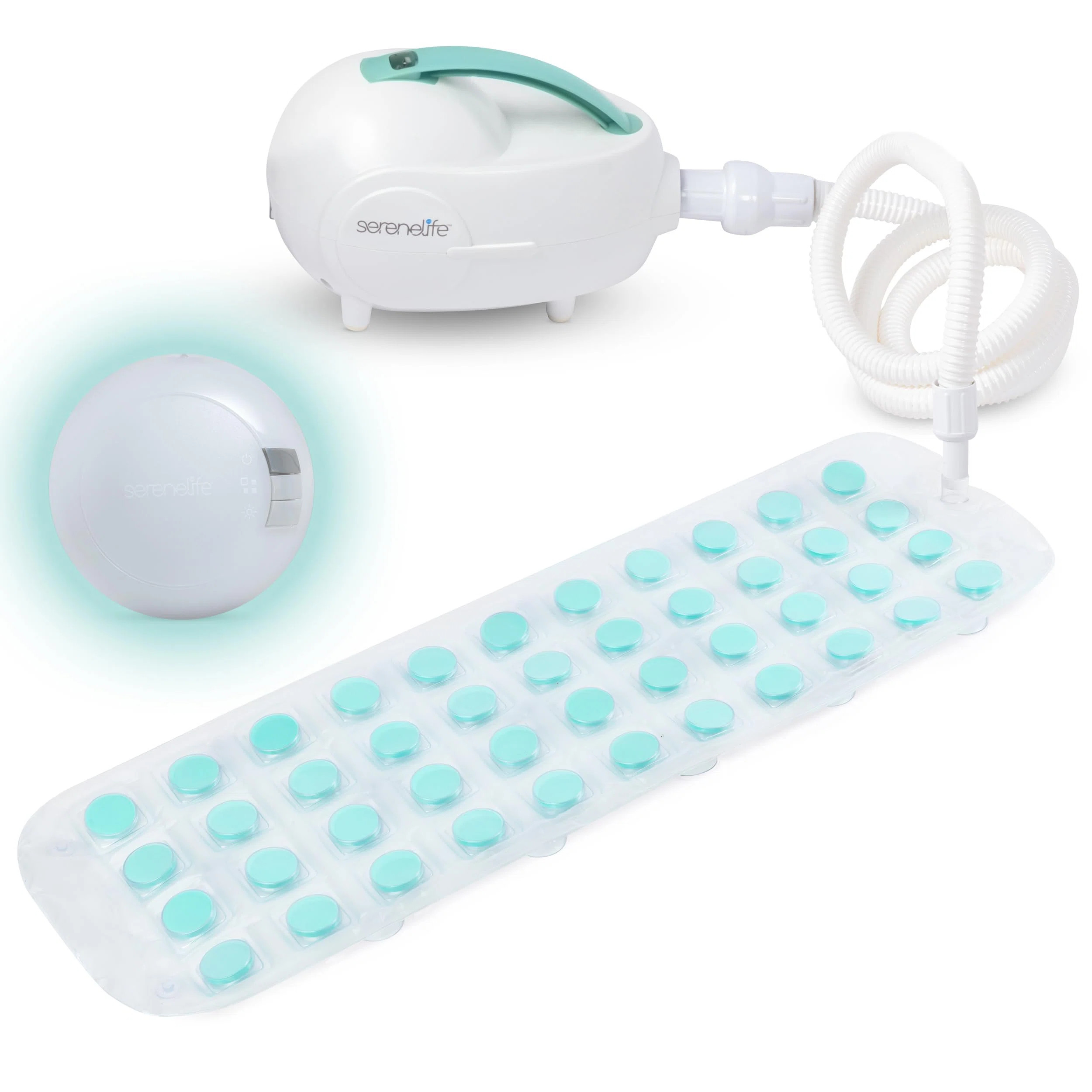 Serenelife Bubble Bath Mat – Portable Spa Mat With Adjustable Intensity, Waterproof LED Light, ... | Wayfair North America