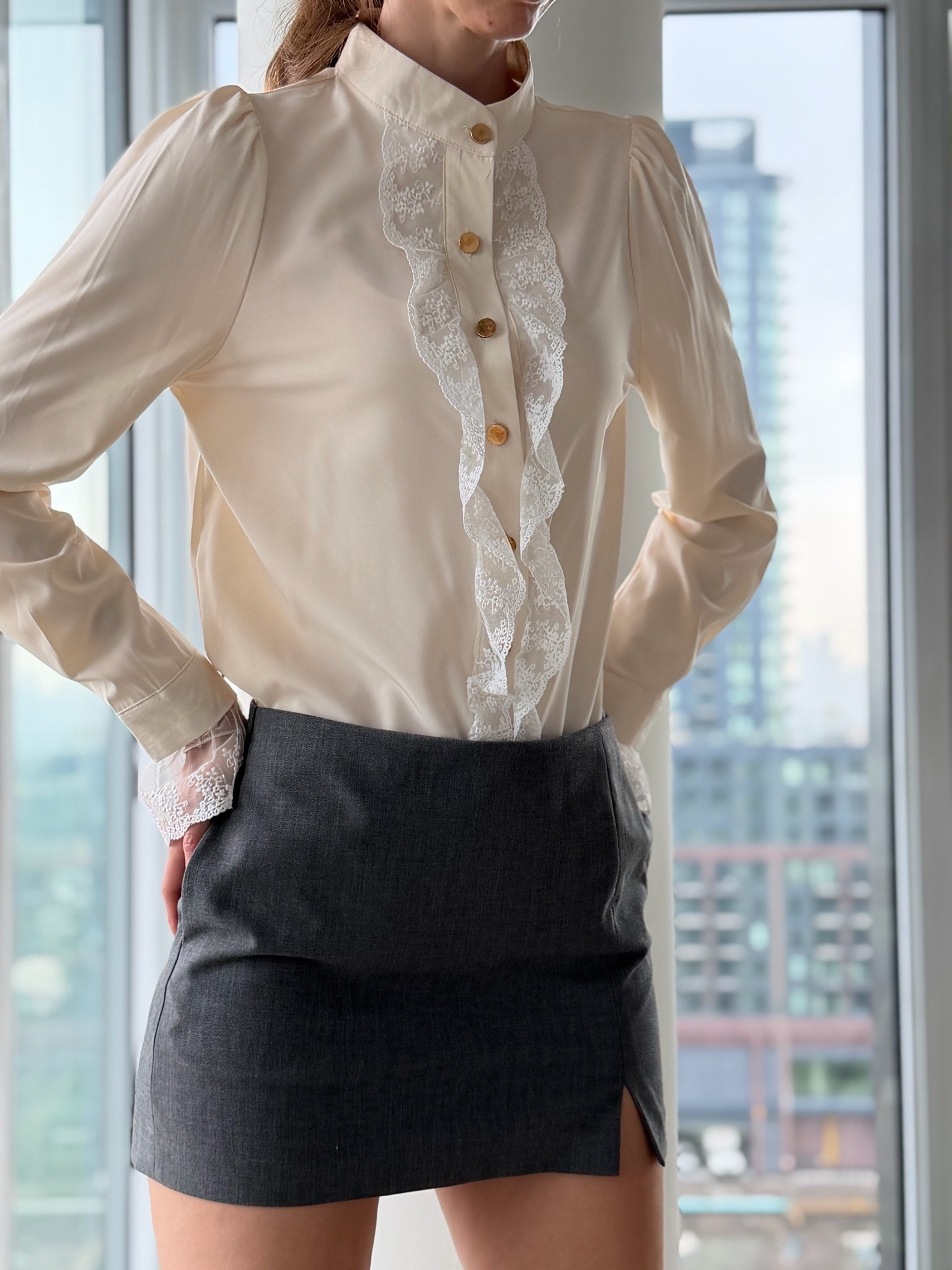 Timeless elegance in the simplest pieces 🤍 A grey skirt and a beautiful blouse — a classic combination that never goes out of style.

#LTKcanada #LTKsummer #LTKbeauty
