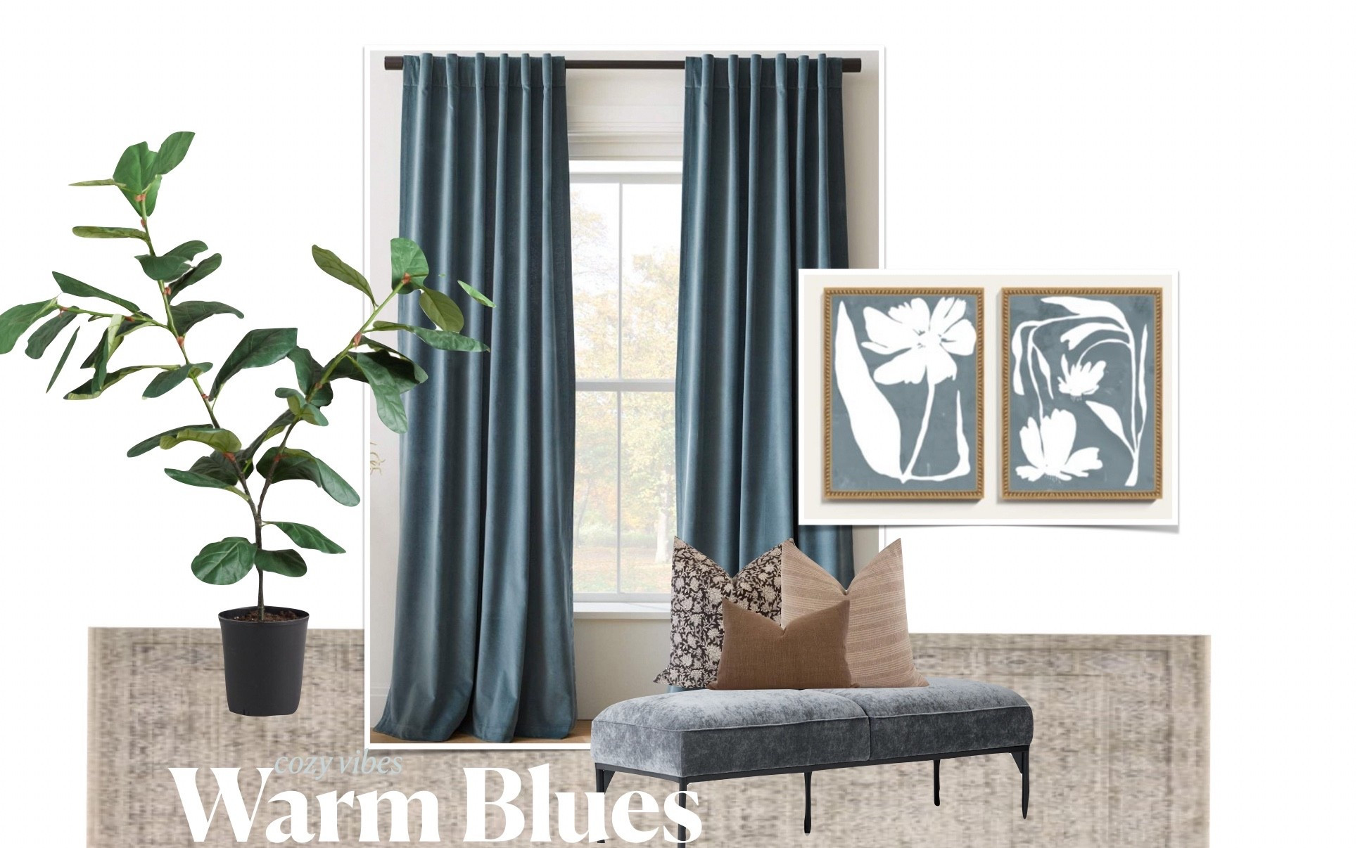 Warm tone blues are beautiful and cozy for any home. #ltkhomedecor

#LTKHome #LTKFindsUnder100