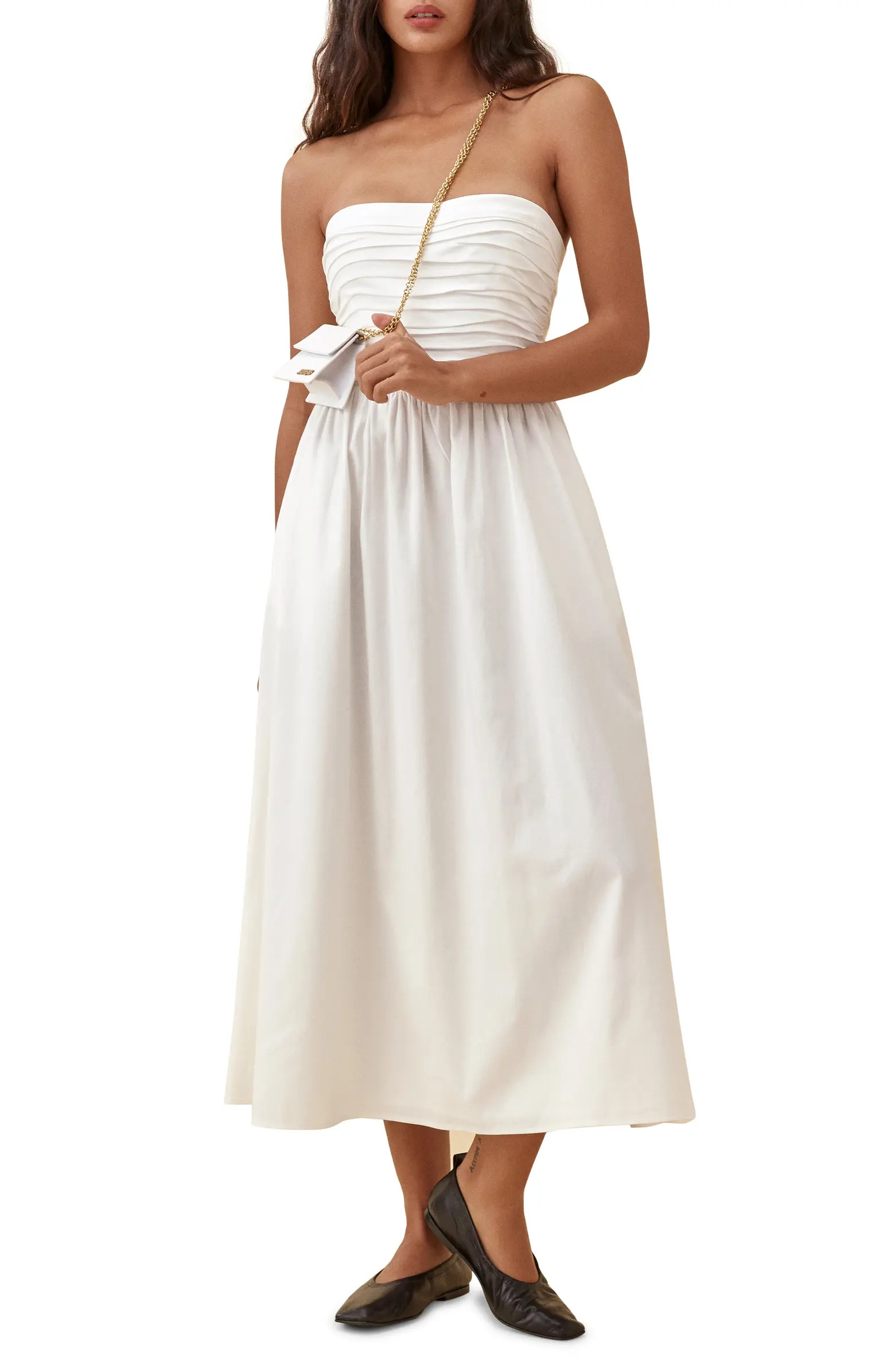 Lissa Convertible Organic Stretch Cotton Midi Dress | Nordstrom